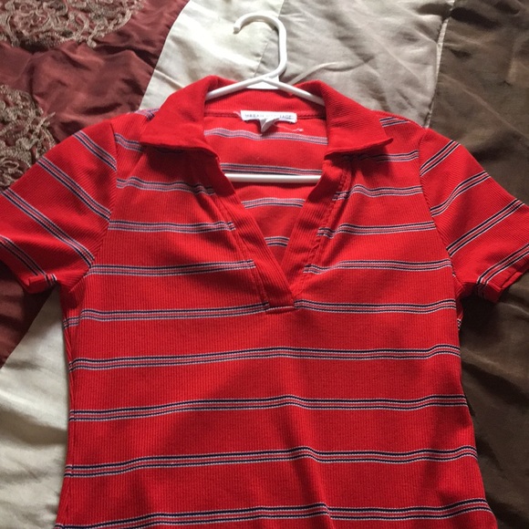 Red striped cute shirt - Picture 3 of 3